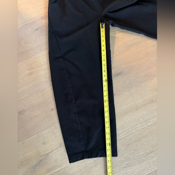 Le Bon Shoppe ARC Pants Barrel Wide Leg 100% cotton pull on Black Canvas Large - Picture 13 of 14